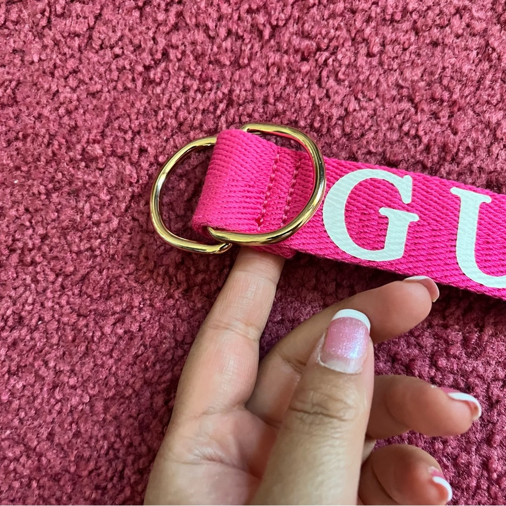 Guess hot pink belt M/L